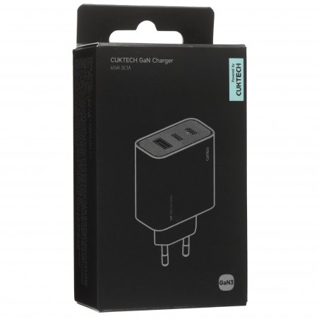 Сетевое зарядное устройство CUKTECH GaN Charger 65W 2C1A