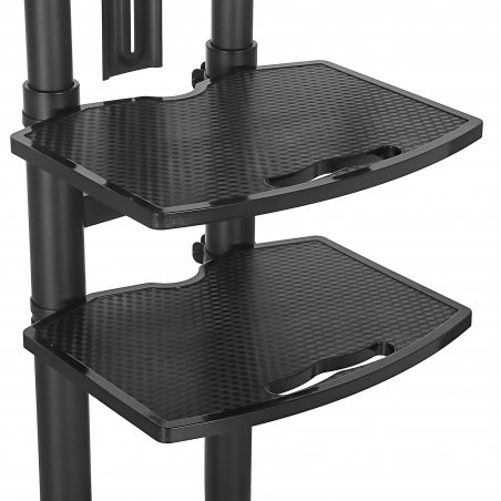 Стойка для телевизора с кронштейном ONKRON TS1881 50"-86", мобильная, белый