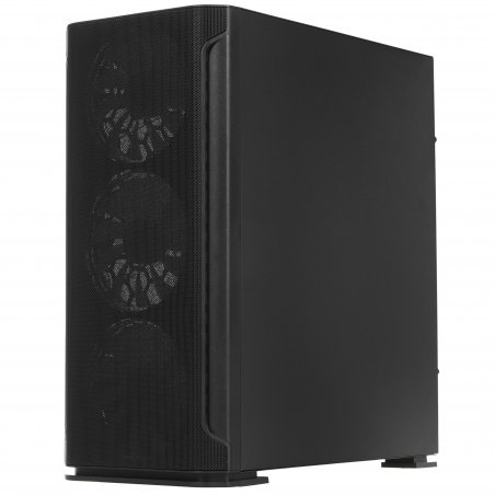 Компьютерный корпус SOEYI "AX1-B10 SOEYI ATX case with черный coating front panel with flat small mesh, without"