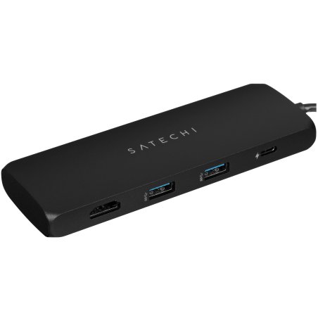 Док-станция (USB-хаб) Satechi ST-UCHSEK USB-C Hybrid Multiport Adapter (with SSD Enclosure M.2 SATA, 2xUSB 3.1, USB Type-C, HDMI), черный