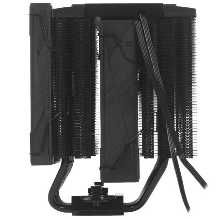 Кулер для процессора Thermalright Royal Knight 120 SE (4-pin PWM, 155мм, Ni/Cu, 6x6мм, 2x120мм, 66.17CFM/59CFM, 25.6dBA/26.1dBA, 1500RPM/1800RPM, S: 1200, 1700, 1851, 115X, AM4, AM5, silver, black)