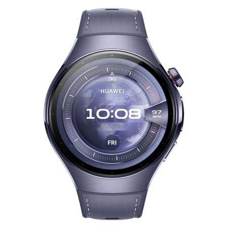 Умные часы Huawei Watch 5 Rates-L39L, 1.5" LTPO AMOLED, Wi-Fi, Bluetooth, NFC, IP69, серый / пурпурный
