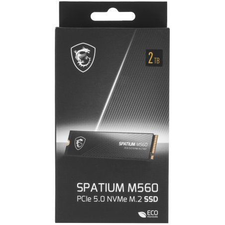 Накопитель SSD MSI M.2 2280 2Tb SPATIUM M560 Client SSD S78-440Q940-P83, PCIe Gen4x4 with NVMe, 3D TLC, R/ W 4900/ 4400