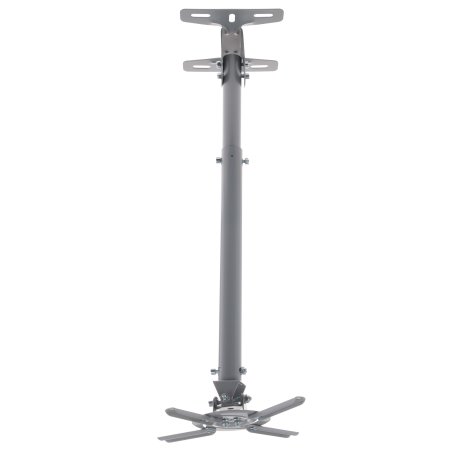 Крепеж Wize WPA-S серебро Универсальное комплект для проектора, длина штанги 36-46 см, наклон +/- 15°, поворот +/- 15°, до 12 кг, 260х260