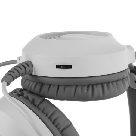 Наушники с микрофоном Оклик HS-L300G White белый 2.2м мониторные USB оголовье (1796952)