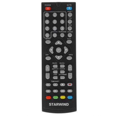Приставка для цифрового ТВ Starwind CT-160 черный, DVB-T2, DVB-T, DVB-C, HDMI, USB 2.0 х2