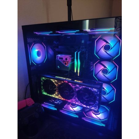Оперативная память XPG Lancer, DDR5, 32GB (2x16GB), 7200MHz, CL34, DIMM, с радиаторами, RGB, черный