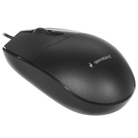 Мышь проводная Gembird MOP-425 черный, 1000 dpi, USB, кнопки - 3
