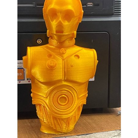 Филамент Crown Micro CM-FILPLAS007Gd PLA Silk 1.75 1кг золотой