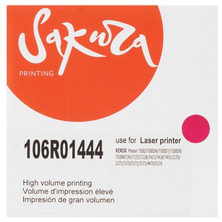 Картридж лазерный Sakura 106R01444 для Xerox Phaser 7500, пурпурный, 17 800к.