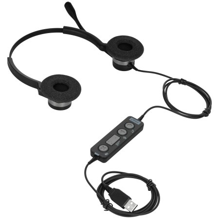 Гарнитура Jabra BIZ 2300 Duo USB чёрный, проводная
