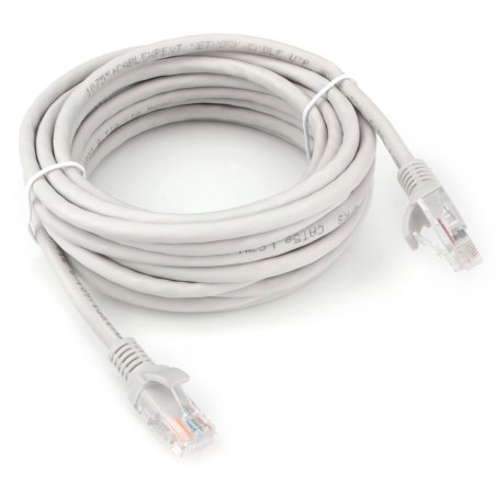 Патч-корд LSZH UTP Cablexpert PP31-5M кат.5e, 5м, литой, многожильный, серый