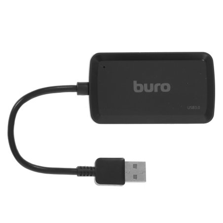 Разветвитель USB 3.0 Buro BU-HUB4-U3.0-S 4порт. черный