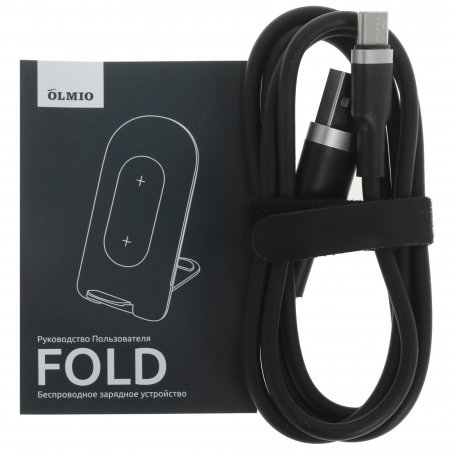 Беспроводное зарядное устройство OLMIO SUPERBs, 15W, Super Fast Charge, черный