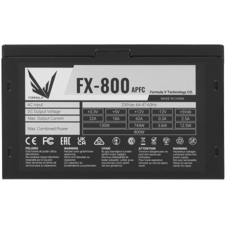 Блок питания Aerocool / Formula FX-800 RTL, 800Вт, 120мм, черный