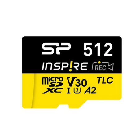 Флеш карта microSDXC 512Gb Silicon Power SP512GbSTXLA2V1N Inspire V10 A2 w/o adapter