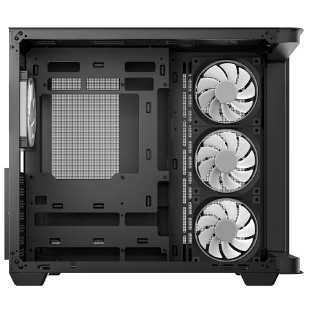 Корпус DeepCool CG530U 4F Black, Midi-Tower, чёрный, 4 x 120 мм