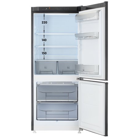 Холодильник Pozis RK-101 графитовый двухкамерный 156/57 л морозилка снизу