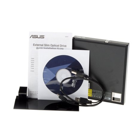 Оптический привод Blu-Ray Asus SBW-06D2X-U/BLK/G/AS черный USB slim внешний RTL