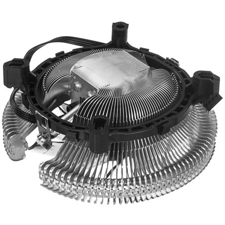 Кулер для процессора Crown CM-S1250TPWM v2 серебристый/черный, 95 мм, алюминий, 2000 об/мин, 28.7 дБ, 4 pin, 125 Вт, 53 мм