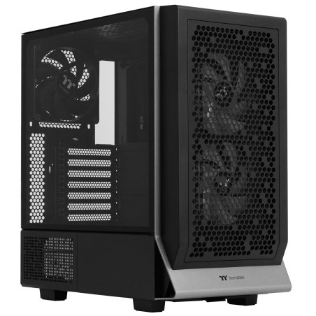 Компьютерный корпус Thermaltake Divider 300 TG ARGb черный без БП ATX 2x120мм 2xUSB 3.0 audio front door bott PSU