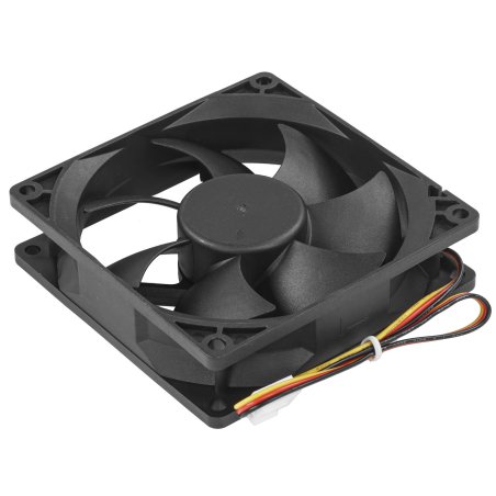 Вентилятор для корпуса 5bites FB9225S-12L3 черный, 92 x 92 x 25 мм, пластик, 1800 об/мин, 23 дБ, 3 pin