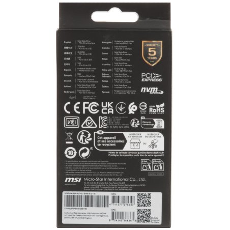 Накопитель SSD PCIE 5.0 NVME M.2 1Tb SPATIUM M560 1Tb MSI