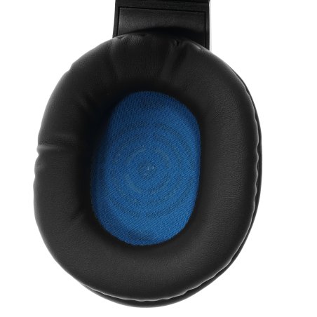 Гарнитура игровая Gembird MHS-G215, код "Printbar", черный/синий, регулировка громкости, кабель 2м