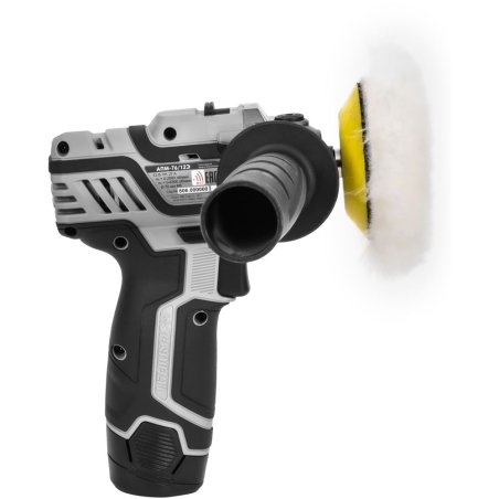 Полировальная машина Интерскол АПМ-76/12Э 8300об/мин рез.шпин.:M8 d=76мм (806.2.2.70)