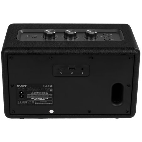 Аудиосистема SVEN HA-950, черный, МДФ, эко-кожа (60 Вт, Bluetooth, USB, Micro SD, пульт)