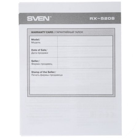 Мышь проводная SVEN RX-G800