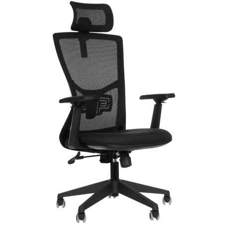 Кресло руководителя Бюрократ MC-811-H черный Elastic-102 крестов. пластик