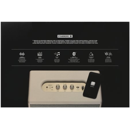 Колонка портативная Marshall ACTON III бежевый 60W 2.1 BT/3.5Jack