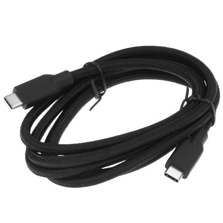 Кабель Genius ACC-C2CC-3A. Выход: USB-C -> USB-C. USB 3.0, плетеный нейлон, 150 см. черный