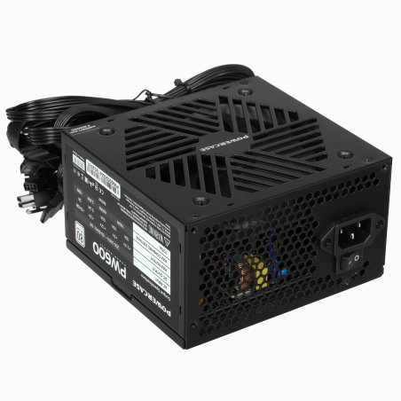 Блок питания Powercase PW600 (80 Plus, ATX 2.31, 600W, APFC, DC-DC, 120мм Fan) / PS-600W-DC