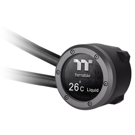 Система водяного охлаждения Thermaltake TH360 V2 Ultra ARGb Soc-AM5/AM4/1200/1700/1851 черный 4-pin 25.8dB Al+Cu LCD Ret (CL-W384-PL12SW-A)