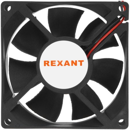 Вентилятор для корпуса Rexant RX 8025MS 24VDC черный, 80 мм, 2600 об/мин, 30 дБ, 2 pin