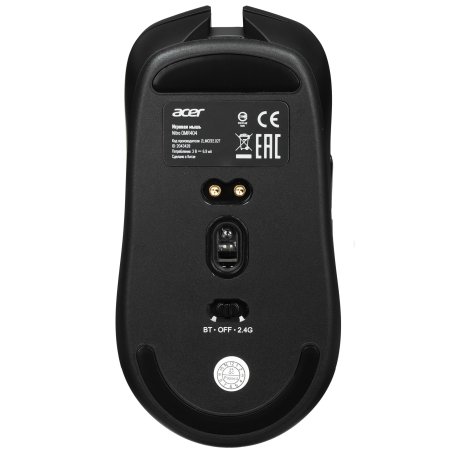 Мышь беспроводная Acer Nitro OMR404 черный, 6400 dpi, радиоканал, Bluetooth, USB, кнопки - 6