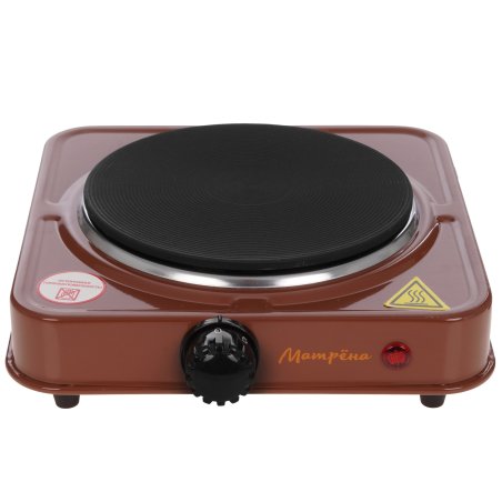 Плита настольная электрическая Матрена МА-061, коричневый, блин