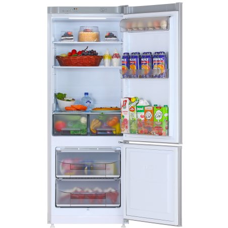 Холодильник Pozis RK-102 серебристый двухкамерный 188/57 л морозилка снизу