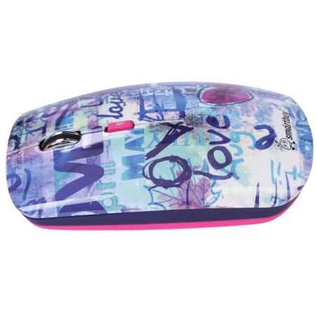 Мышь беспроводная Smartbuy 327AG принт Цветы SBM-327AG-FL-FC