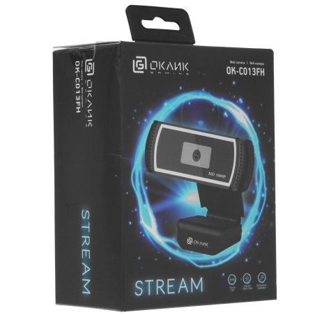 Веб-камера Oklick/Оклик OK-C013FH черный 2Mpix (1920x1080) USB2.0 с микрофоном