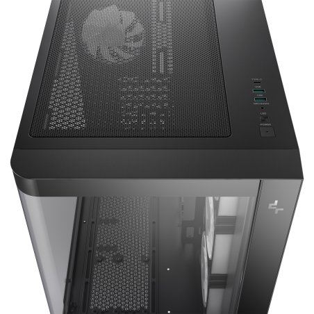 Корпус DeepCool CG530U 4F Black, Midi-Tower, чёрный, 4 x 120 мм