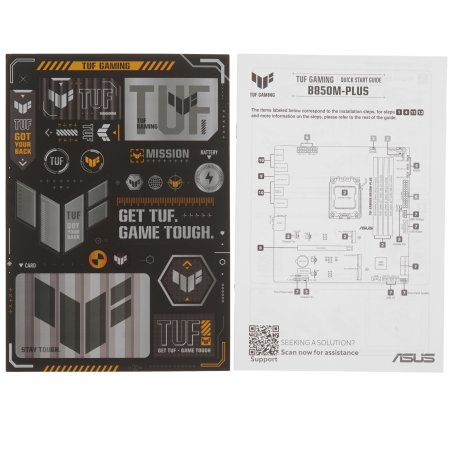 Материнская плата ASUS TUF GAMING B850M-PLUS WIFI, AM5, AMD B850, 4xDDR5, 4xSATA, 3xM.2, 1xPCIe 4.0 x16, 1xHDMI, 1xDP, 1x 2.5Gb LAN, 1xUSB-C 20Gbps, 3xUSB-A 10Gbps, 4xUSB-A 5Gbps, 4xUSB-A 2.0, 7.1, micro-ATX