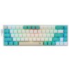 Клавиатура проводная механическая Defender Vexx Pro GK-084 RU, белый/зеленый, механическая