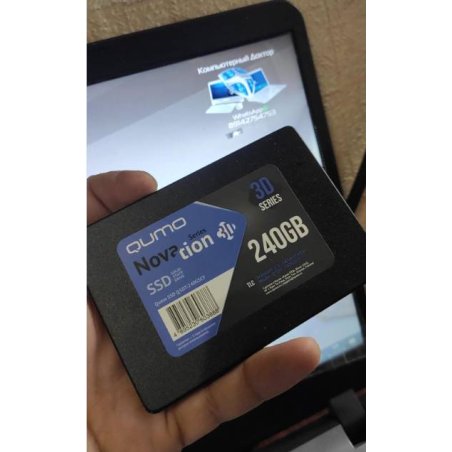 Накопитель SSD QUMO Novation 3D, 120Gb, SATA III, 2.5", R/W 550/450
