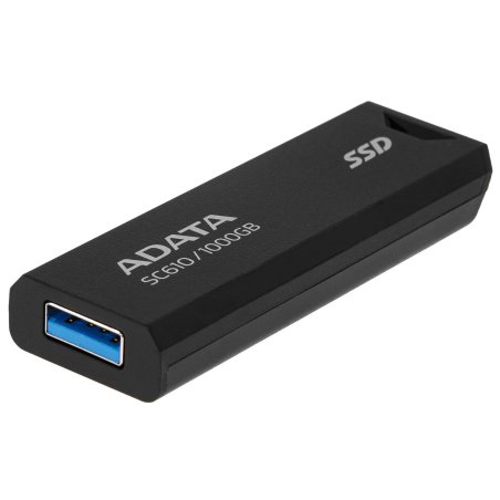 Внешний SSD ADATA SC610, 1TB, USB 3.2 Gen 2 Type-A, R/W 550/500, черный