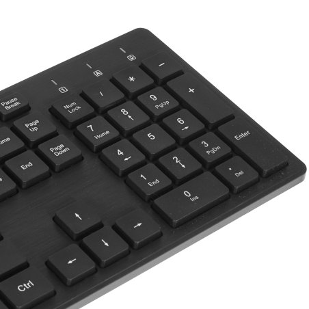 Комплект клавиатура + мышь Oklick 240M черный USB Беспроводная 2.4Ghz