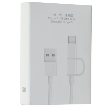USB-кабель Xiaomi Mi 2-in-1 USB Cable Micro-USB to Type-C (30cm)