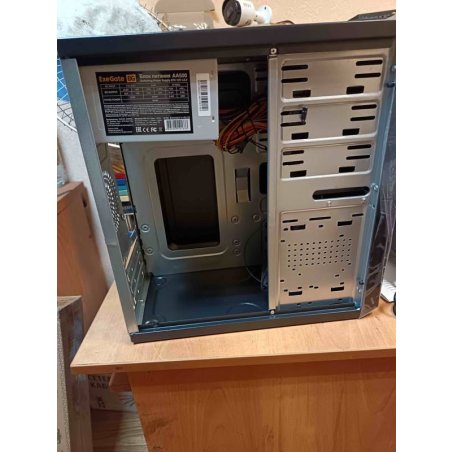 Компьютерный корпус ExeGate EX284024RUS Minitower BA-202 Black, mATX, <AA400, 80мм>, 2*USB, Audio